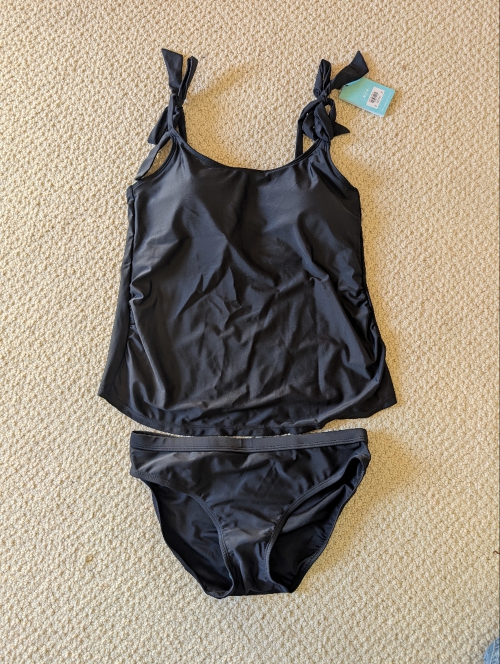 Kindred Bravely Black Women's Two-Piece Swim Set